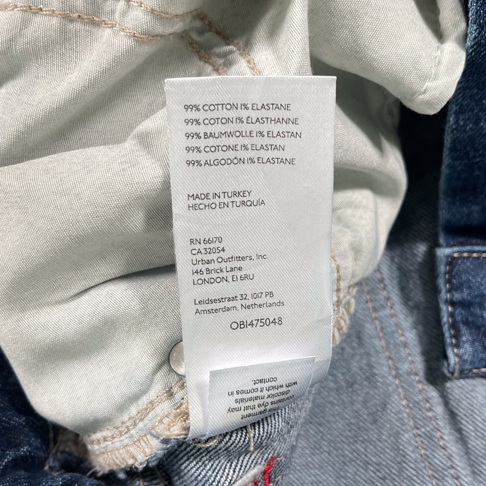 BDG Urban Outfitters Women's Jeans A Wide Leg Denim Casual 25 Blue - Picture 3 of 9